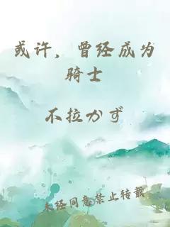 或許，曾經成為騎士