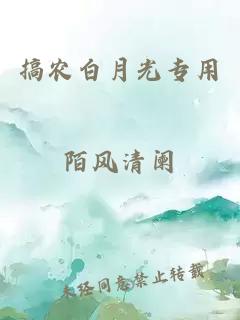 搞農白月光專用