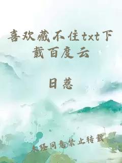 喜歡藏不住txt下載百度云