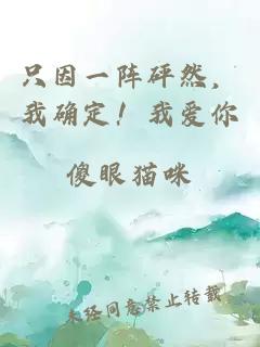 只因一陣砰然，我確定！我愛你