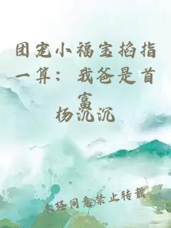 團寵小福寶掐指一算：我爸是首富