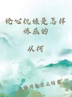 論心機婊是怎樣煉成的