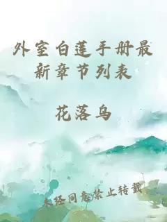 外室白蓮手冊最新章節列表