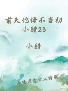 前夫他悔不當初小醋23