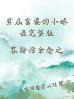穿成富婆的小嬌妻完整版
