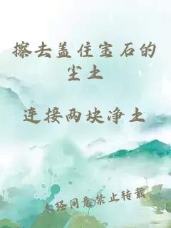 擦去蓋住寶石的塵土