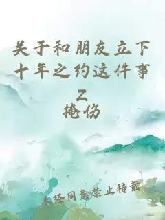 關于和朋友立下十年之約這件事Z