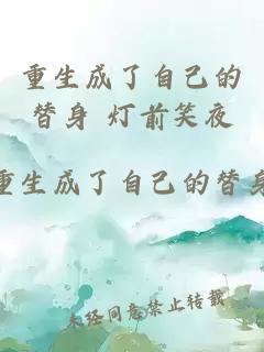 重生成了自己的替身 燈前笑夜