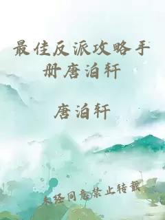 最佳反派攻略手冊唐泊軒